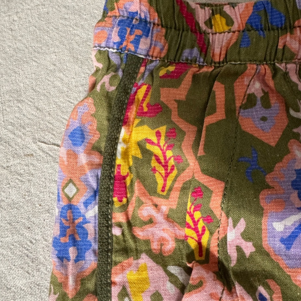 ZARA Multicolor Drawstring Linen Shorts - Picture 3 of 11